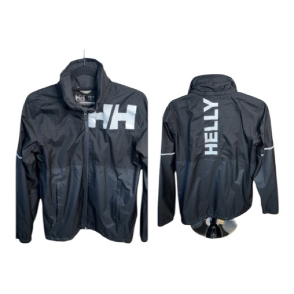 Helly Hansen Black Windbreaker Jacket Youth Size 16 Lightweight